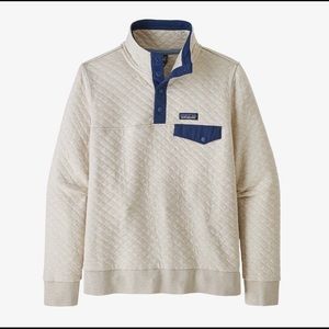 Cream Quilt Patagonia Snap-T pullover